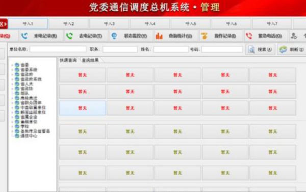 黨委通信調(diào)度總機(jī)系統(tǒng)圖